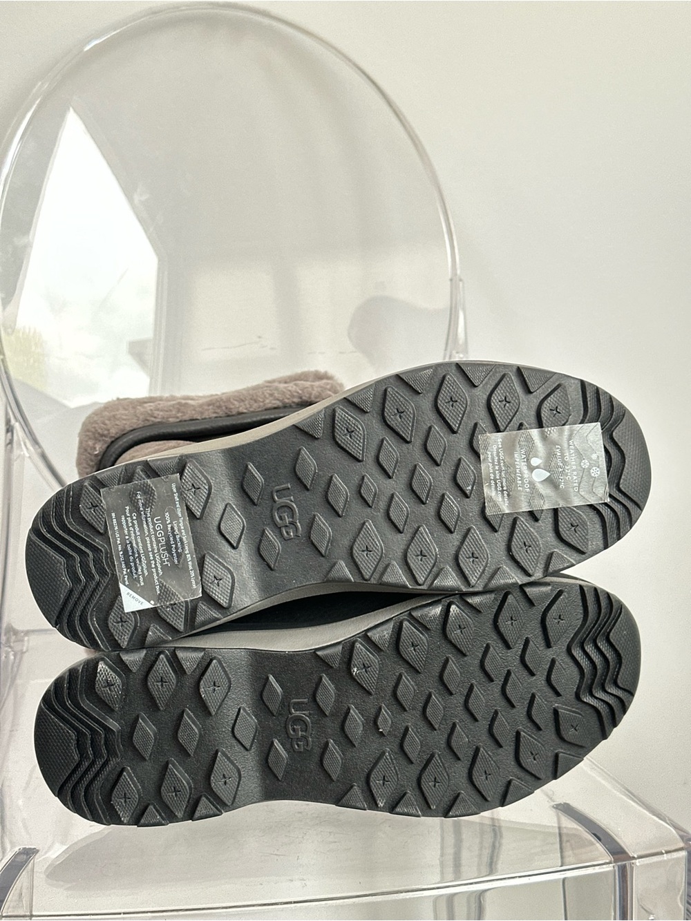 NEW! UGG Adirondack Tall III Boot Black Size 8 Women - Picture 5 of 5